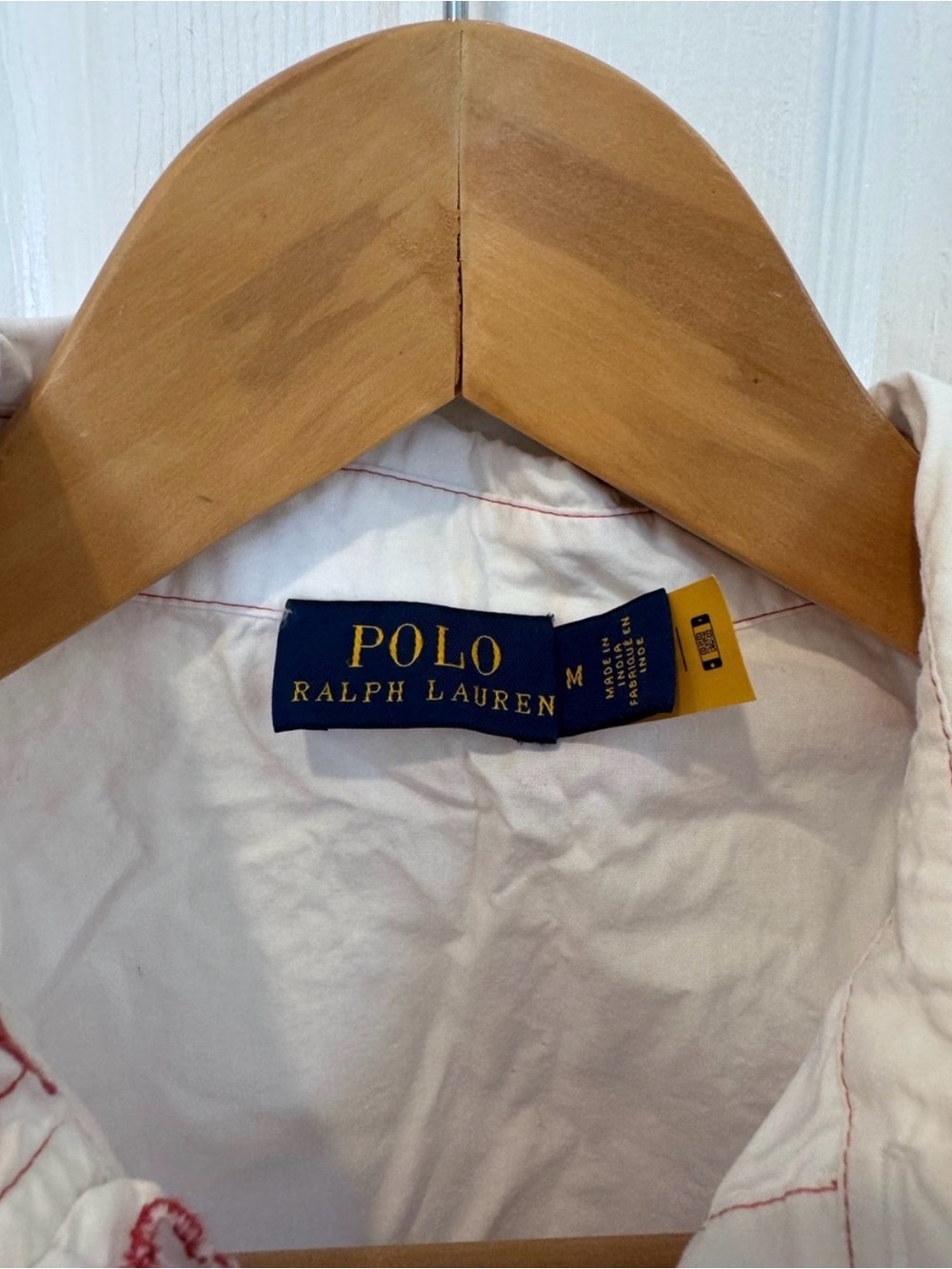 Polo Ralph Lauren Western Floral Embroidered Button-Down Shirt Red White Cotton - Picture 13 of 16